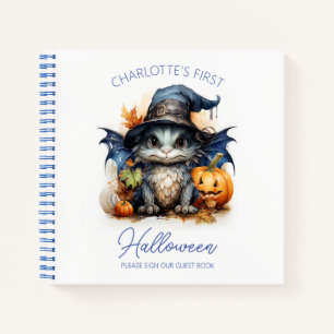 Carnet Baby Dragon Baby's First Halloween Guest Book