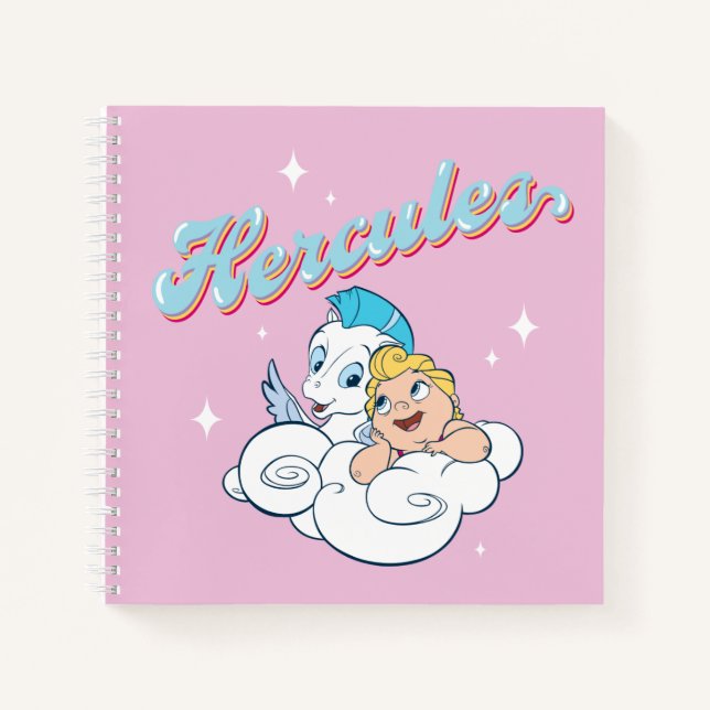 Carnet Baby Hercules and Pegasus on a Cloud Notebook (Devant)