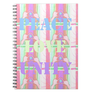 Carnet Baby Kids Peace Love Unity Hakuna Matata design.p