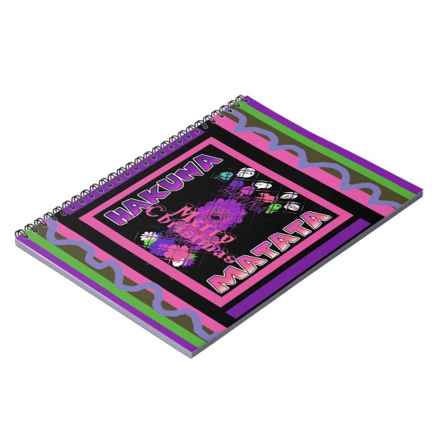 Carnet Baby pink Beautiful Merry Christmas Hakuna Matata (Côté gauche)