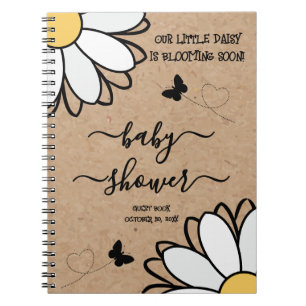 Carnet Baby shower artisanal minimaliste Dainty Daisy