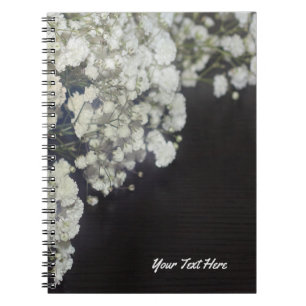 Carnet Baby's Breath & Dark Wood Elégant Floral Personnal
