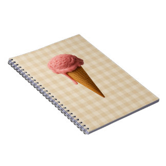 Carnet Back to school spiral notebook pink and beige