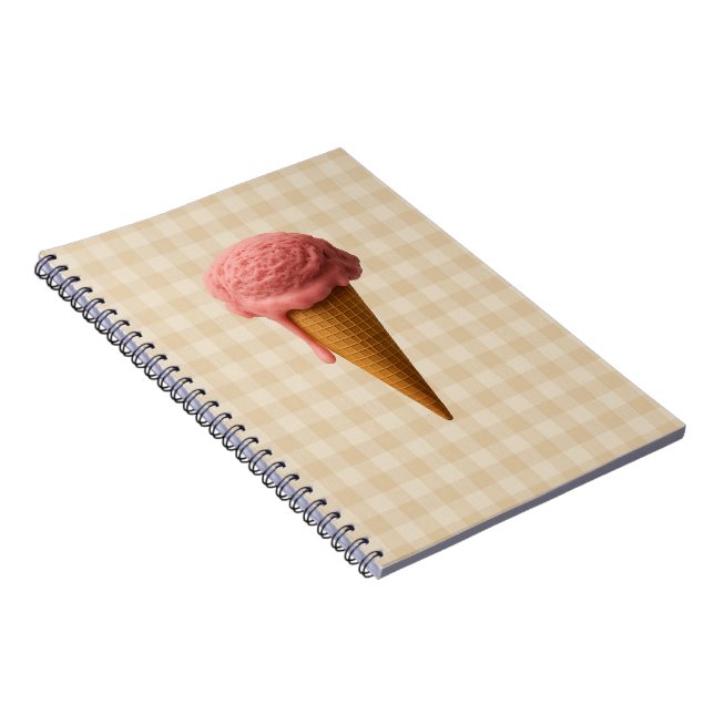 Carnet Back to school spiral notebook pink and beige (Côté Droit)