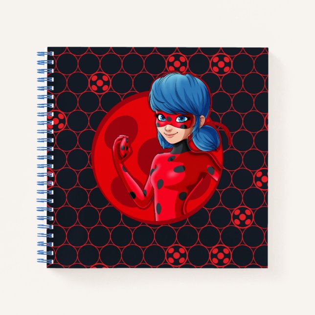 Carnet Badge rouge Ladybug (Devant)
