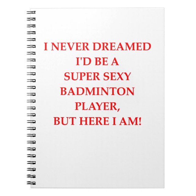 Carnet badminton (Devant)