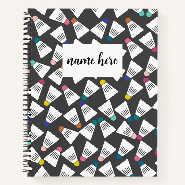 Carnet Badminton personnalisé (Devant)