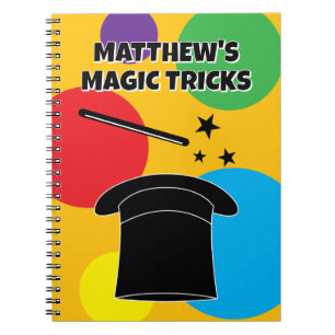 Carnet Baguette et chapeau de magicien spectacle de magie