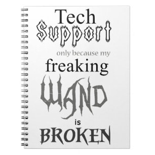 Carnet Baguette magique de support technique