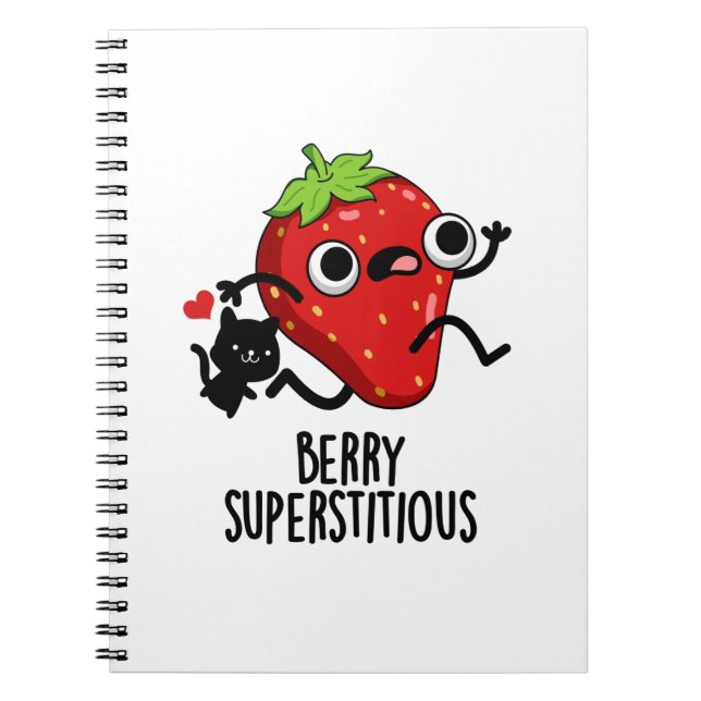 Carnet Baie superstitieuse jeu de mots drôle sur les frui (Devant)