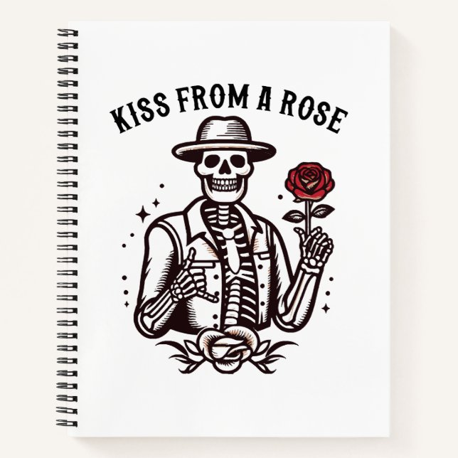 Carnet Baiser d'une rose (Devant)