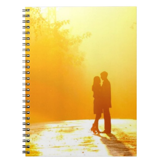 Carnet Baisers des couples à la lumière du soleil (Devant)