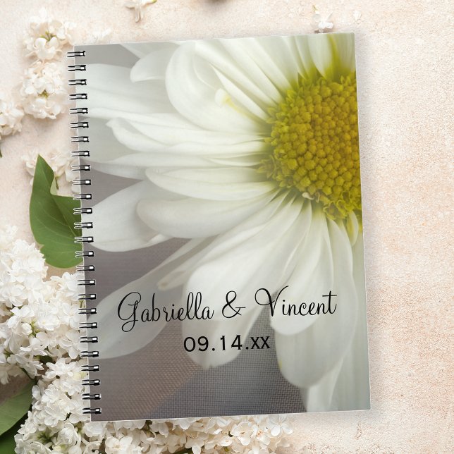 Carnet Baisson blanc doux sur Mariage gris (Créateur téléchargé)
