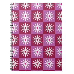 Carnet Baisson blanche sur tableau de bord Motif rouge et