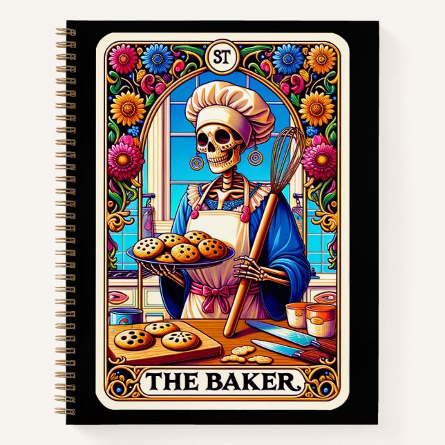 Carnet Baker Mom Recette noire (Devant)
