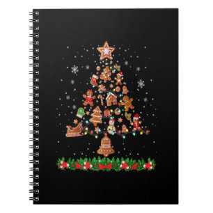Carnet Baking Gingerbread Cookie Christmas Tree Lights Fu