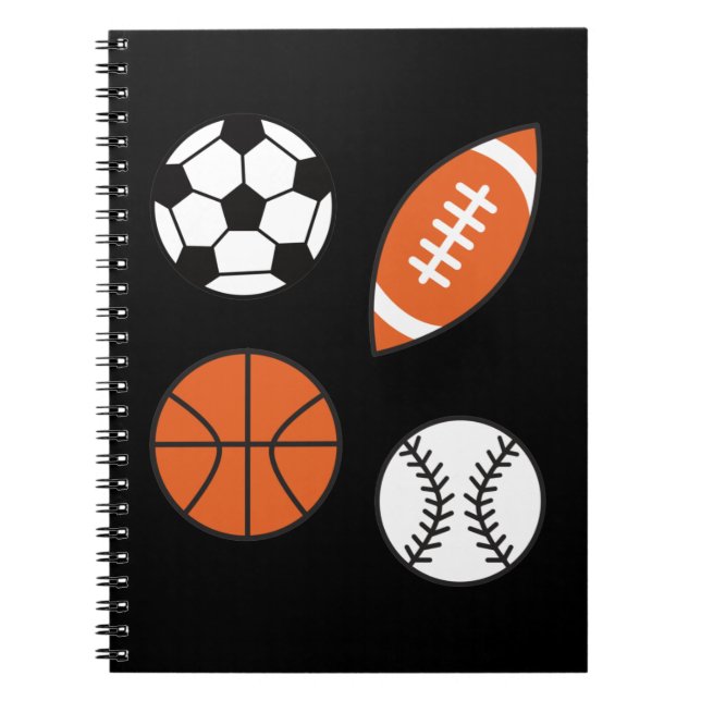Carnet Bal sportif amusant (Devant)