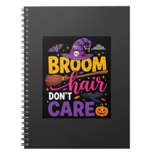Carnet Balai d'Halloween Cheveux S'en Fout Citation de So