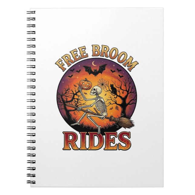 Carnet Balais Gratuits Promenades Halloween Squelette Cit (Devant)