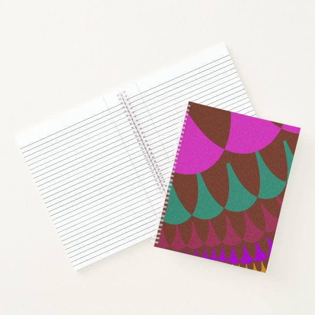 Carnet Balances roses et bordeaux (Intérieur)