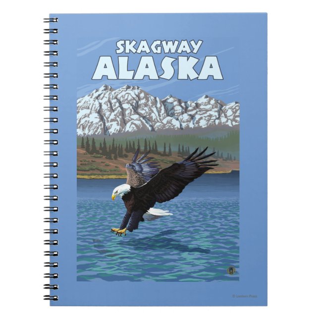 Carnet Bald Eagle Diving - Skagway, Alaska (Devant)