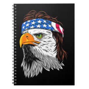 Carnet Bald Eagle Mullet USA