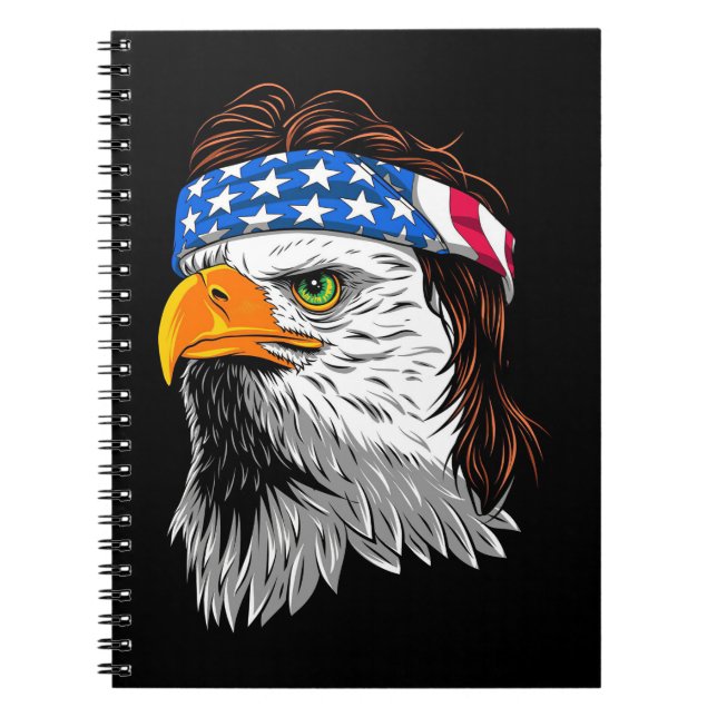 Carnet Bald Eagle Mullet USA (Devant)