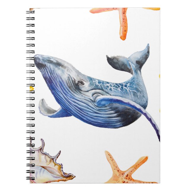 Carnet Baleine à graphisme d'entreprise : Tableau de chan (Devant)