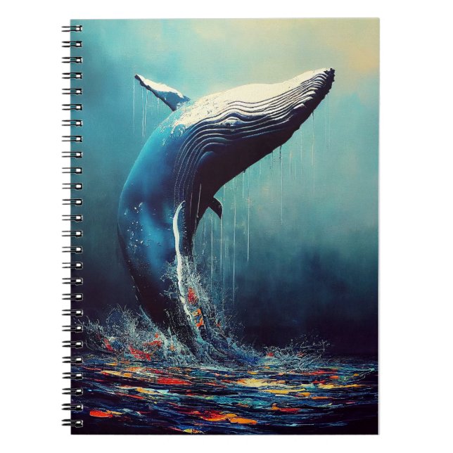 Carnet Baleine Bleue Baleine Bleue Animale Découverte Ave (Devant)