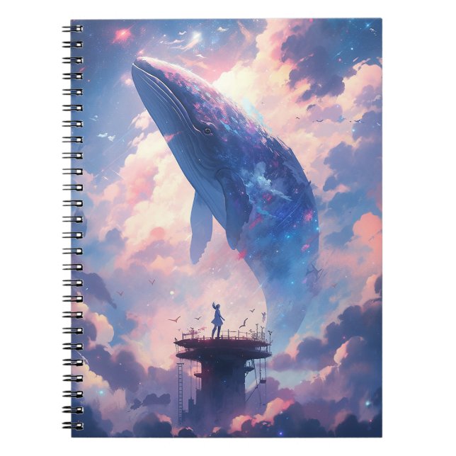 Carnet Baleine Dans Le Ciel L'Art Imaginaire (Devant)