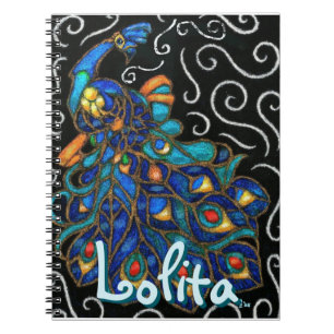 Carnet Balle à paon à balais à balais Pastel Bird Personn
