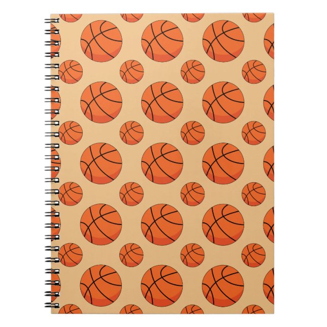 Carnet Balle de basket-ball en dessin (Devant)