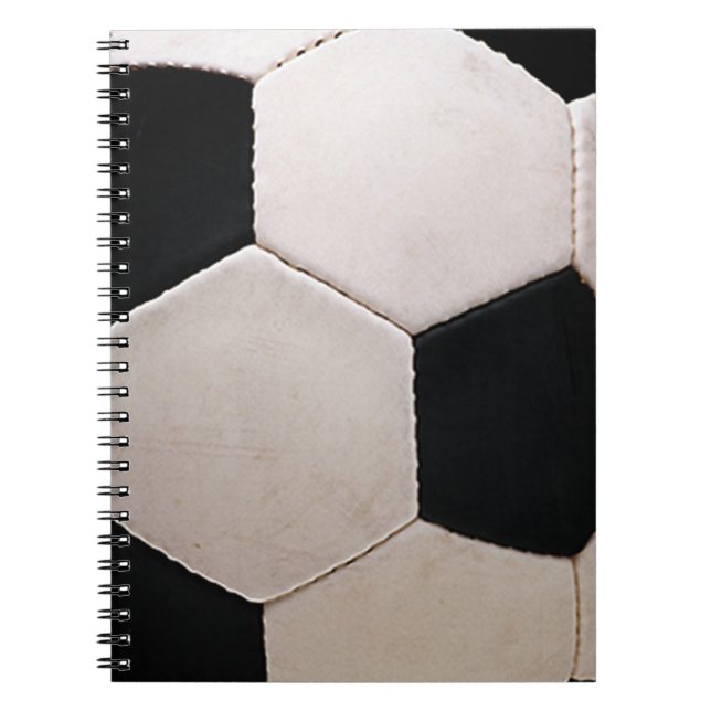 Carnet Balle de soccer blanche et noire (Devant)