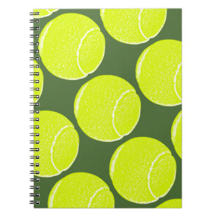 Carnet balle de tennis jaune