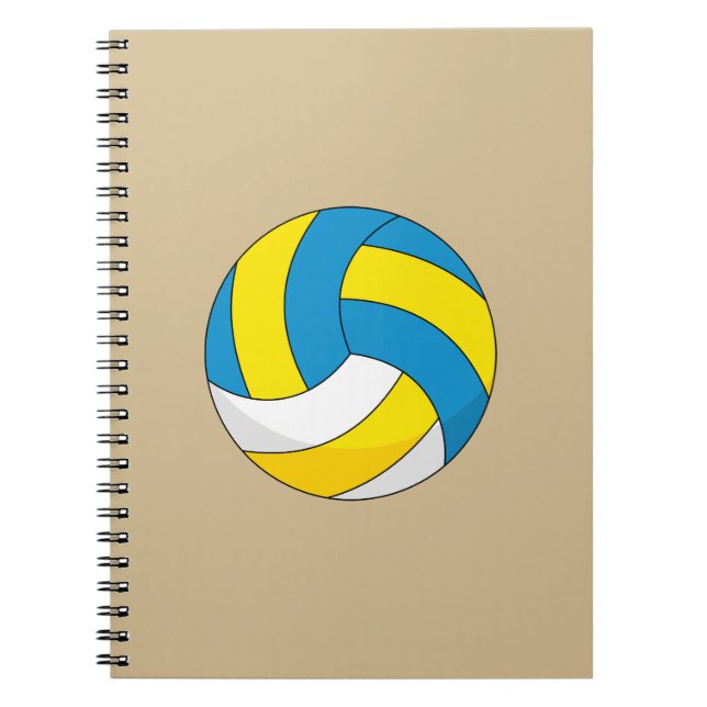Carnet Balle de volley-ball de dessin animé (Devant)