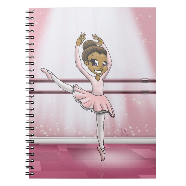 Carnet Ballerina américaine africaine (Devant)