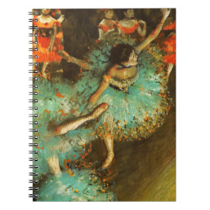 Carnet Ballerina Dance Green Dancer Edger Degas Peinture