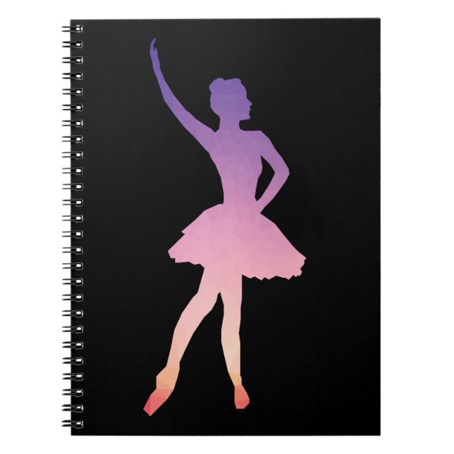 Carnet Ballerina dans la conception géométrique moderne (Devant)