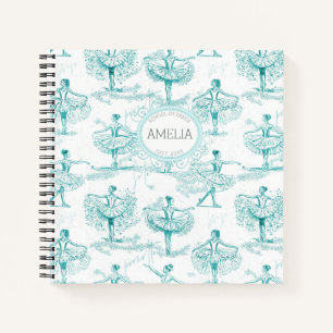 Carnet Ballerina Moves Motif ID Turquoise738