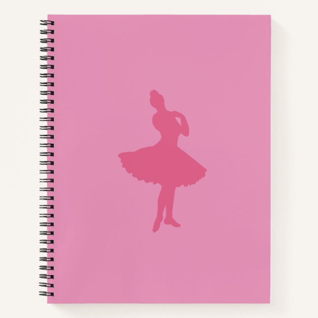 Carnet Ballerina rose (Devant)