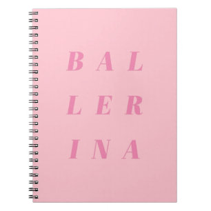Carnet Ballerina rose Conception de texte pour danseurs d