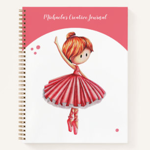 Carnet Ballerina rose mignonne fille