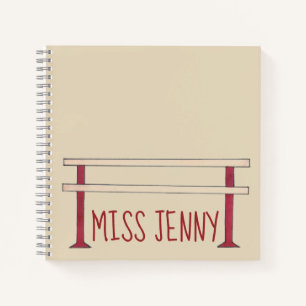 Carnet Ballet Barre de danse personnalisée Professeur Bal