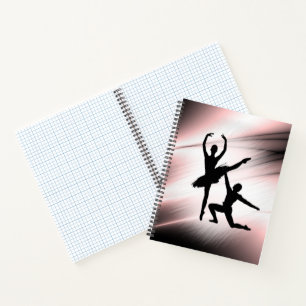 Carnet Ballet Couple Danse Accent rose