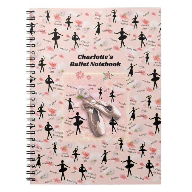 Carnet Ballet (Titre personnalisable) (Devant)