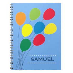 Carnet Ballon coloré groupant les garçons personnalisés