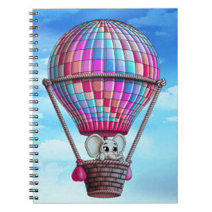 Carnet Ballon éléphant et air chaud