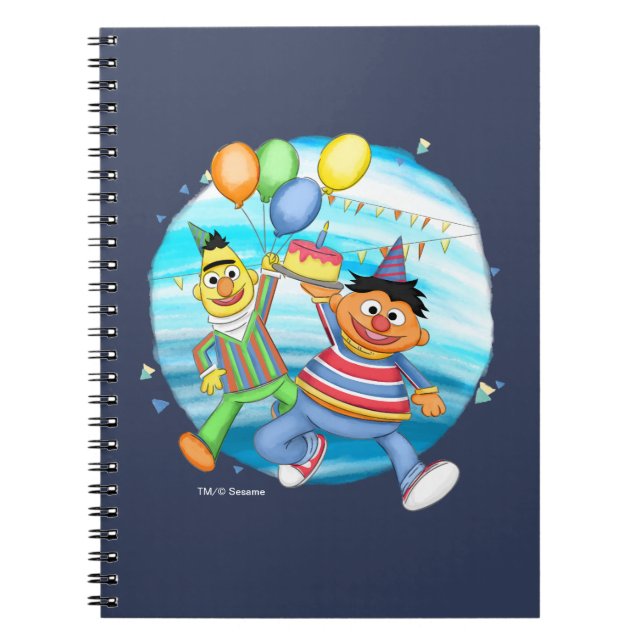 Carnet Ballons d'anniversaire de Bert et Ernie (Devant)