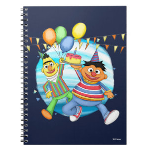 Carnet Ballons d'anniversaire de Bert et Ernie