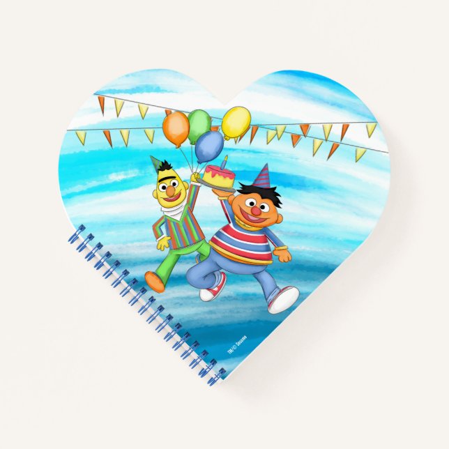 Carnet Ballons d'anniversaire de Bert et Ernie (Devant)